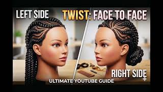 “Face to Face Cornrow Twist | Protective Style That Slays From Every Angle 👑”#short #viralvideo