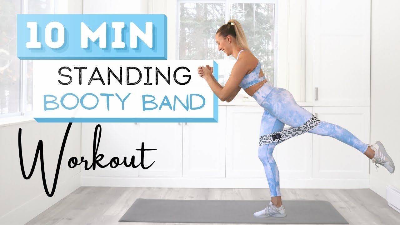 10 min STANDING BOOTY BAND WORKOUT