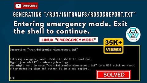 Linux Emergency mode error | RHEL/CentOS [SOLVED]