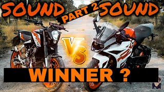 KTM DUKE 125 VS  KTM RC 125 comparison /exhaust sound PART 2 by Travelfreaksahil 1,089 views 2 years ago 2 minutes, 45 seconds