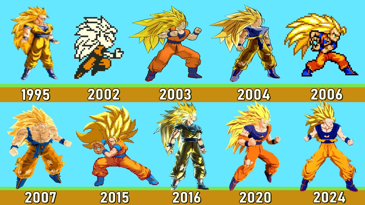 Evolution of SSJ3 Goku 【超サイヤ人3 悟空】