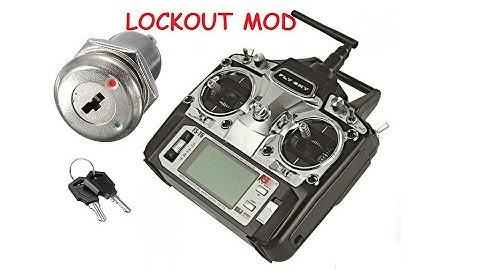 Flysky FS T6 Transmitter - Power  Key Lock Switch Mod (Lock your Transmitter with a key)