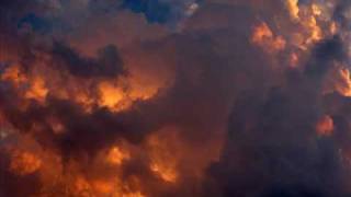 Sunset clouds after storm