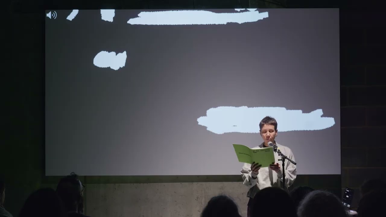 EXCERPT  Hum Everything Unpinned reading at matt's Gallery, 2025