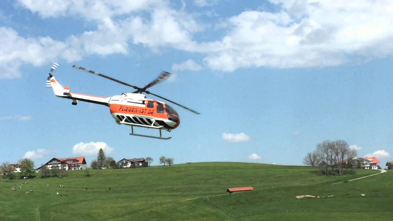 BO 105 / Scale Rumpf / 4 Blatt / helicoptermanufaktur.com