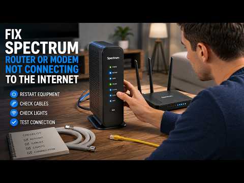 How to Fix a Spectrum WiFi Router or Modem Not Connecting to the Internet