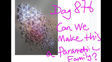 Revit Exercise (Day 876) Can we make this into a parametric family