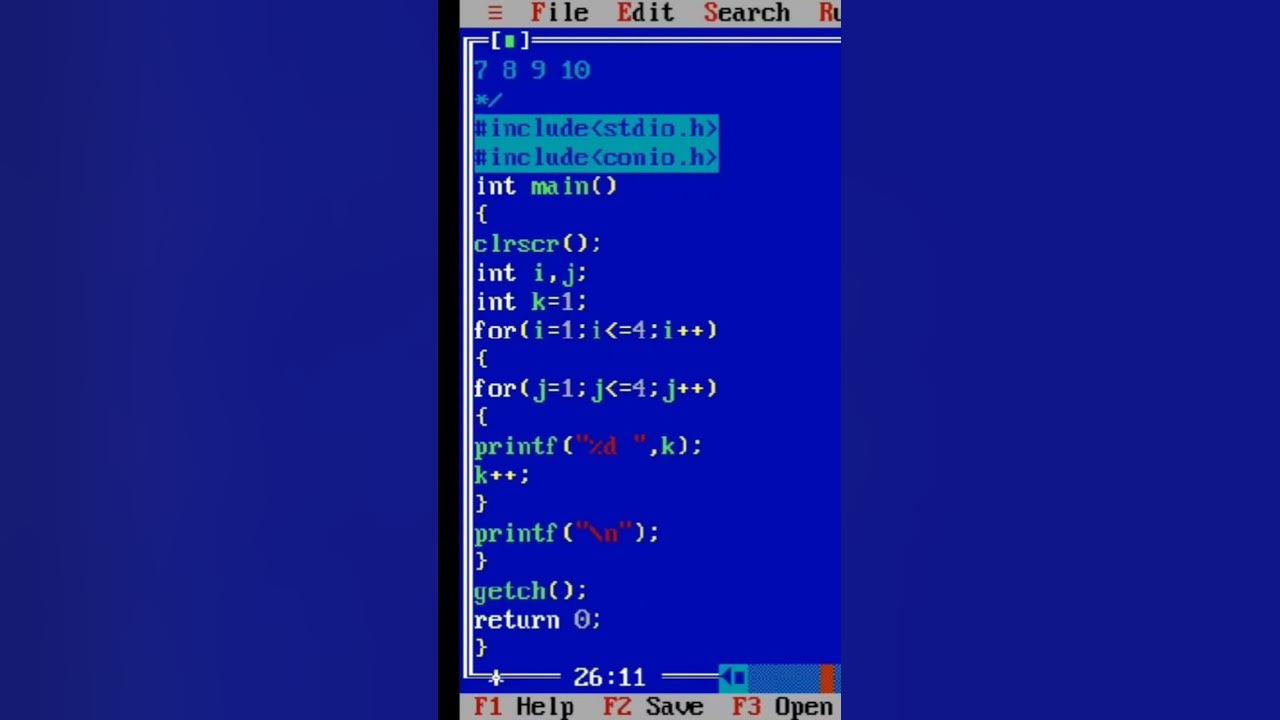 Pattern Program in C Programming - YouTube