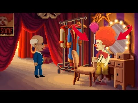 Video: DLC Baru Thimbleweed Park Memungkinkan Anda Membuka Bip Pidato Sumpah Ransome The Clown