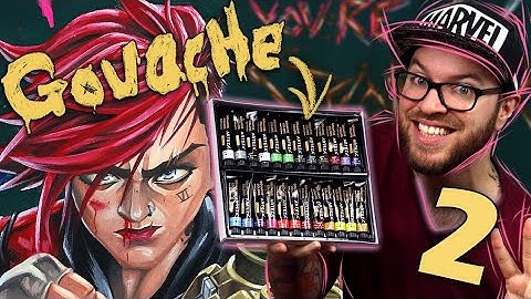 I tried GOUACHE for the FIRST TIME... AGAIN - and it was EVEN BETTER | The Arcane Style