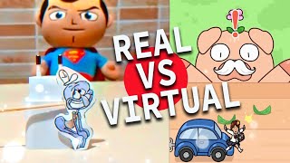 Cats Game. Real Games Versus Virtual Games 001