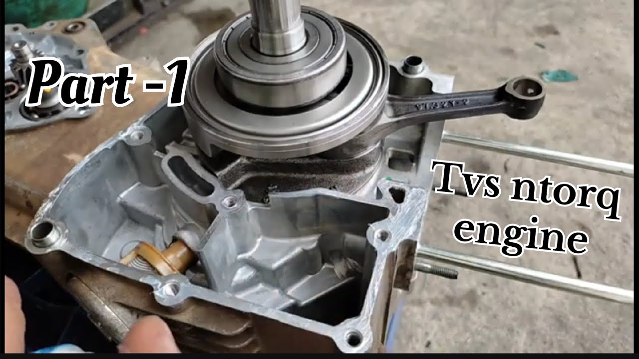 Intorq Engine Part Ntorq 125 Engine fitting Crankcase. TVS Ntorq full engine assembly Bs6 ...