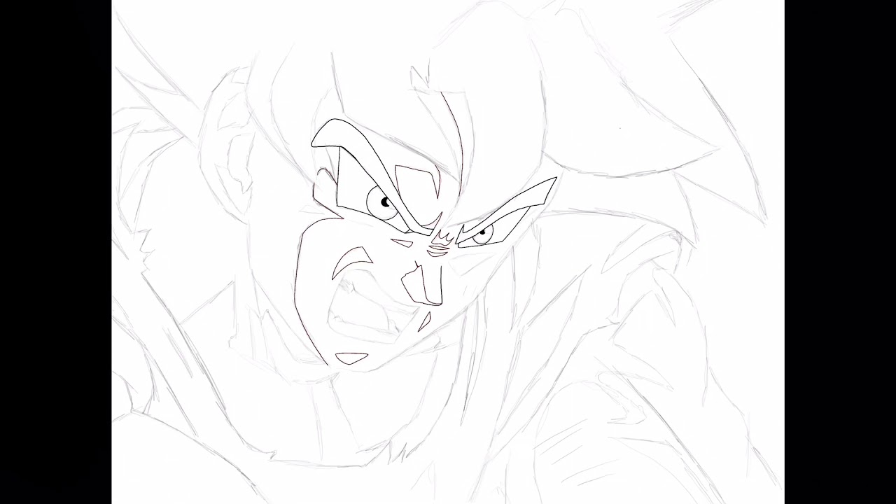 4k Hd Re Upload Ultra Instinct Goku Drawing