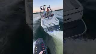 Surfing behind my 2011 Centurion Elite V C4 #wakeboat #surfboat #wakesurf #lake #centurion