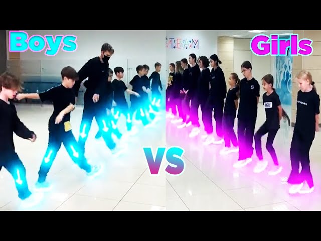 GIRLS 🥵 VS BOYS 😈 Dance Challenge | WHO WINS? | New Tuzelity TikTok Compilation class=