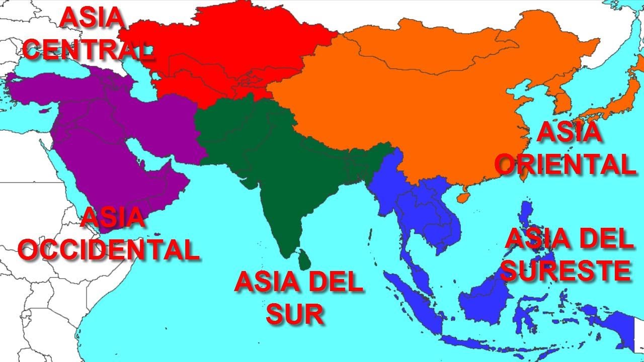 Países de Asia: Localización y Capitales - Un poco de Geografía con