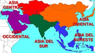 Países de Asia: Localización y Capitales. #paises #asia