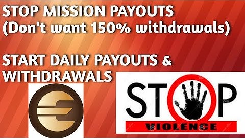 STOP MISSION PAYOUTS !!!!! Request to Mr Karn Dwivedi (ECN/E-Oracle)