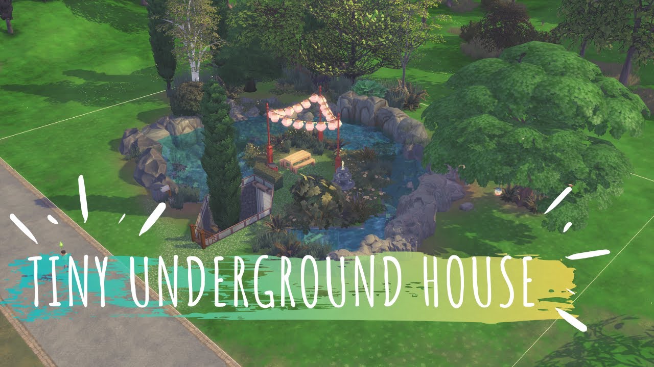 TINY UNDERGROUND HOUSE 🏡 🌊 The Sims 4 | Speed Build - YouTube