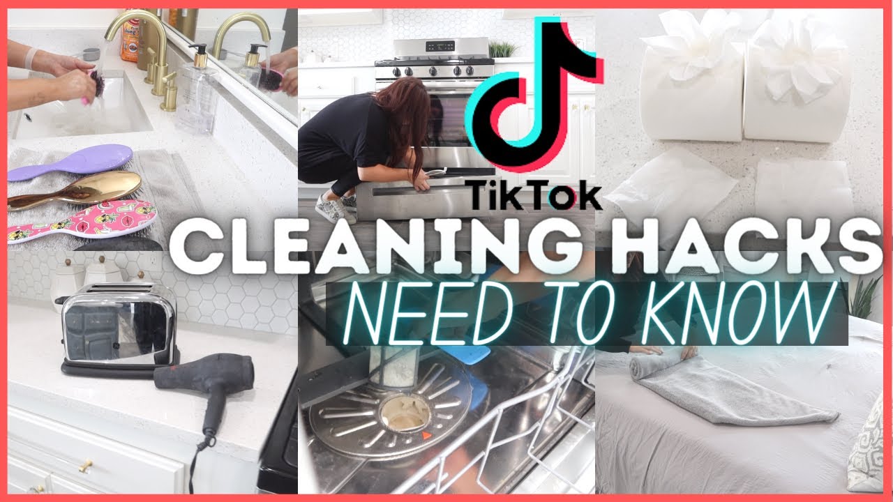 TIKTOK CLEANING HACKS YOU NEED TO KNOW, *NEW* HOME CLEANING HACKS