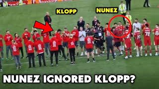 FANS ARE ANGRY WITH NUNEZ! Did Nunez ignore Klopp in the last match?