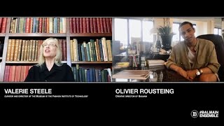 Balmain Heritage Talks Ep. 2 Olivier Rousteing invite Valerie Steele (Director of The Museum at FIT)