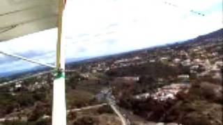 Pilot's view of Cliff Flight