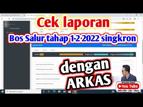 Terbaru!! cara cek laporan bos online tahap 1 2022 harus singkron arkas dan bos online di bos salur