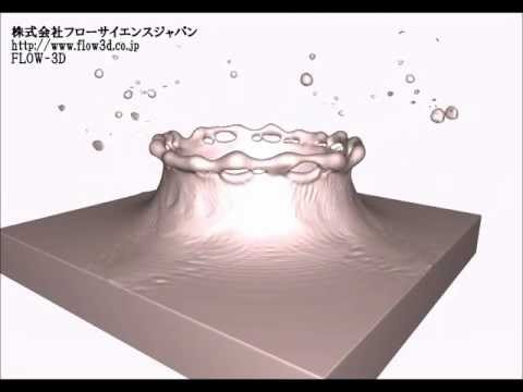 FLOW-3D ミルク　クラウンMilk Crown