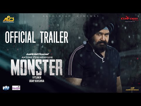 MONSTER Official Trailer | Mohanlal | Vysakh | Uday Krishna | Antony Perumbavoor | Aashirvad Cinemas