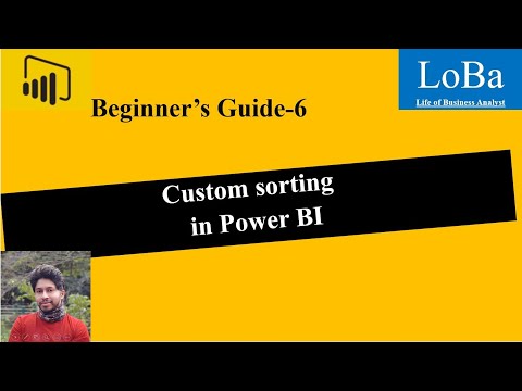 Power BI Custom Sort | Sorting data in PBI | How to custom sort data in PBI