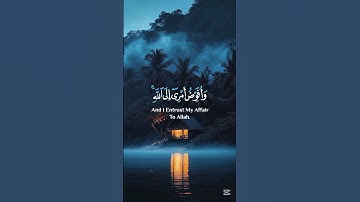 { وَأُفَوِّضُ أَمْرِي إِلَى اللَّهِ ۚ إِنَّ اللَّهَ بَصِيرٌ بِالْعِبَادِ ﴾     سورة غافر