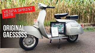 Original 1978 Vespa Sprint, 2nd Place in Kediri Scooter Festival 8 2025