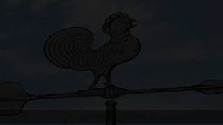 Whitehall Products 67 Rooster Accent Weathervane, 24", Black