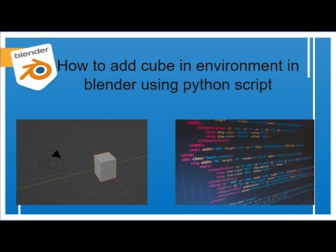 How to add cube model in blender using python script