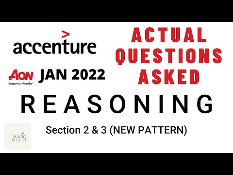 ACCENTURE - NEW PATTERN - SECTION 2 & 3 - Actual Questions with Solutions - AON Platform - Jan 2022