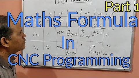 CNC PROGRAMMING IN HINDI. Mathematics formula for CNC Programming. Mathematical formulas use in CNC