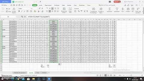 Cara Membuat Master Tabel penelitian di Excel
