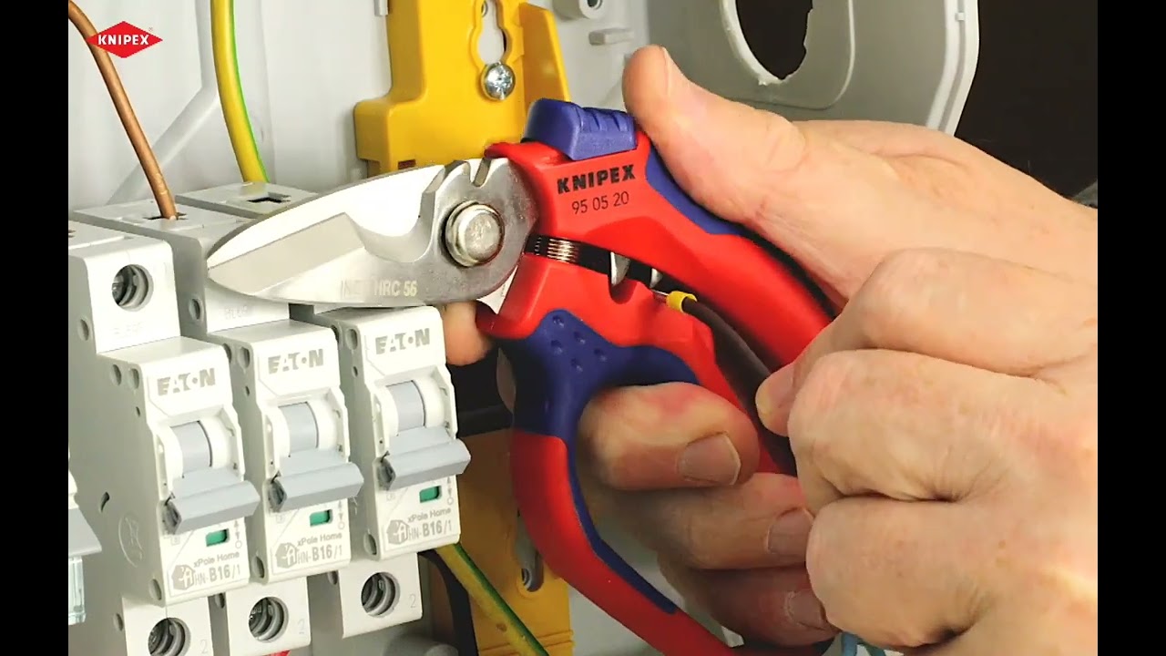 KNIPEX 95 05 20 Angled Electricians' Shears (Polski) 