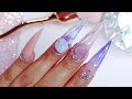 DISEÑO ELEGANTE EN ESTILETO/ STILETTO ELEGANT NAILS/ UÑAS PARA PRINCIPIANTES/ NAILS FOR BEGINNERS