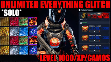 *NEW* SOLO UNLIMITED EVERYTHING GLITCH! XP/CAMOS/LEVEL 1000! BO7 GLITCHES! BO7 ZOMBIES GLITCH!