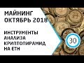 Майнинг октябрь 2018.  Инструменты анализа криптопирамид на ETH