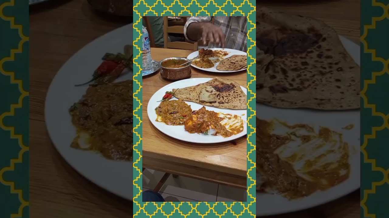 🇶🇦 Doha Qatar Al Khor में Rajsthani Hotel 😍 मटर पनीर बेसन गट्टा सब्ज़ी और गेहूं का पराठा Food Vlog