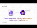 Assign High-Priority Leads to Sales Managers | Automation Flow | Office24by7 Tutorial