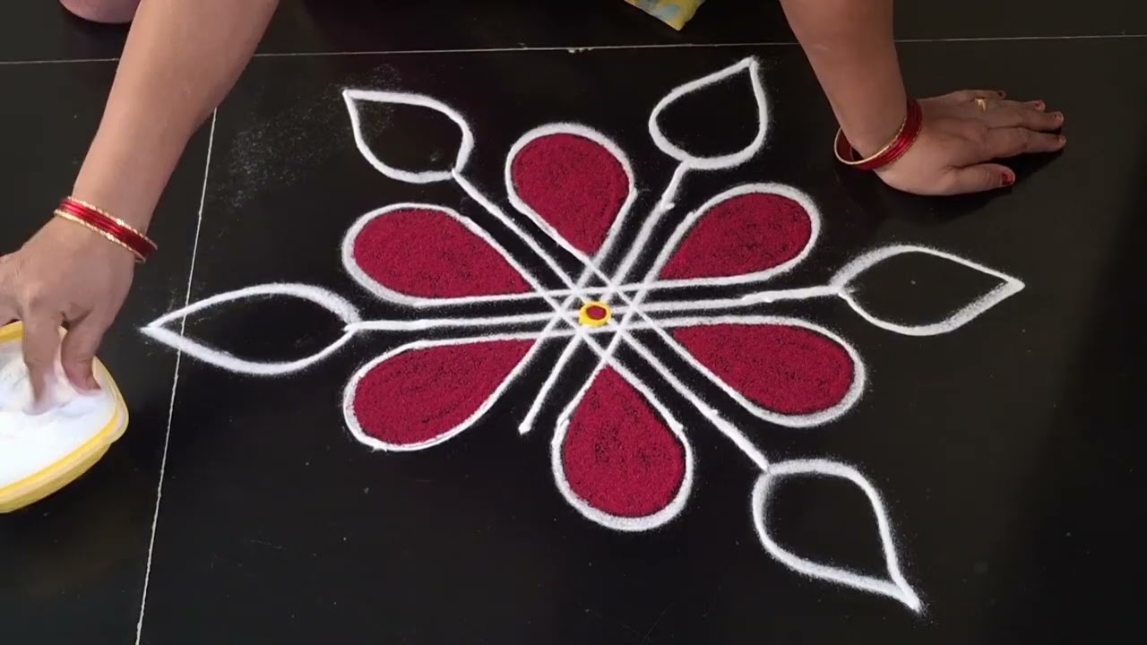 Rangoli #rangoli design #simple rangoli//easy rangoli//daily rangoli//kolam//muggulu 