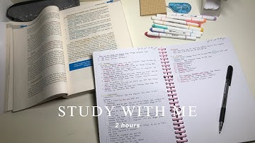 2-hour study with me | mountain river and birdsong 📚