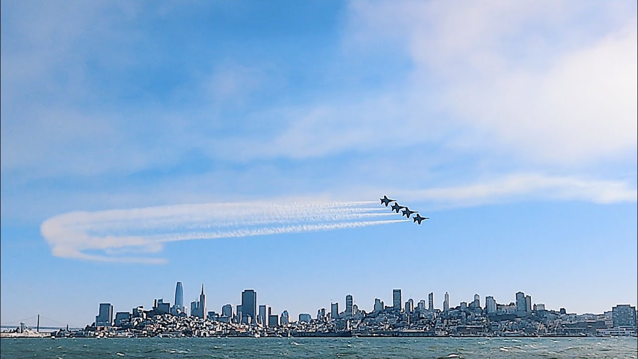 Fleet Week in San Francisco - A Foggy, Choppy, 25 Knot Day with Blue Angels