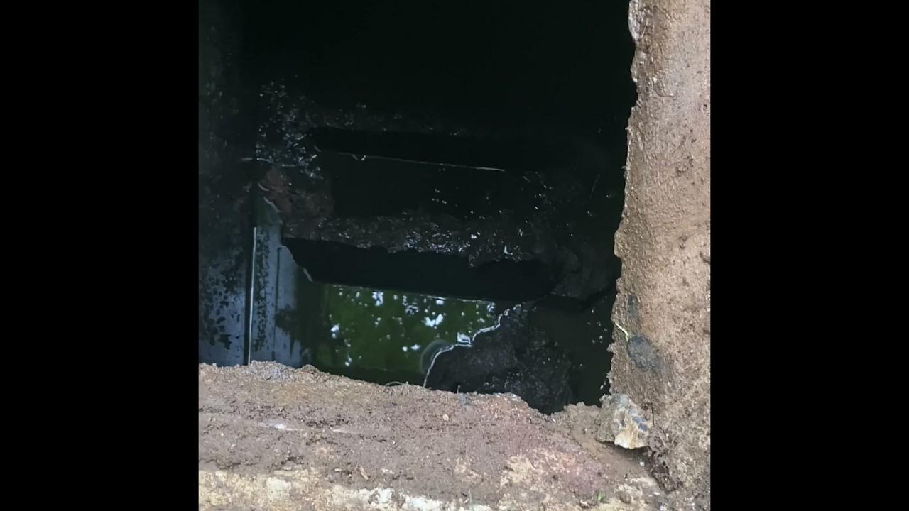 Septic tank baffle repair YouTube