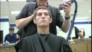 Air Force BMT first hair cut