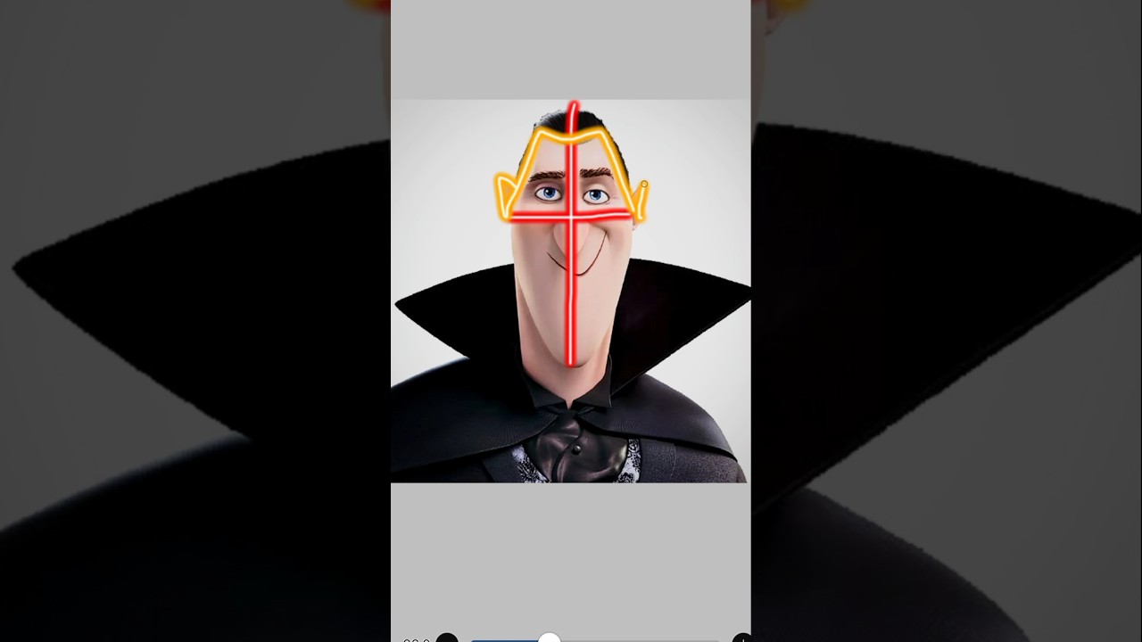 Drawing Dracula from Hotel Transylvania ✨ 